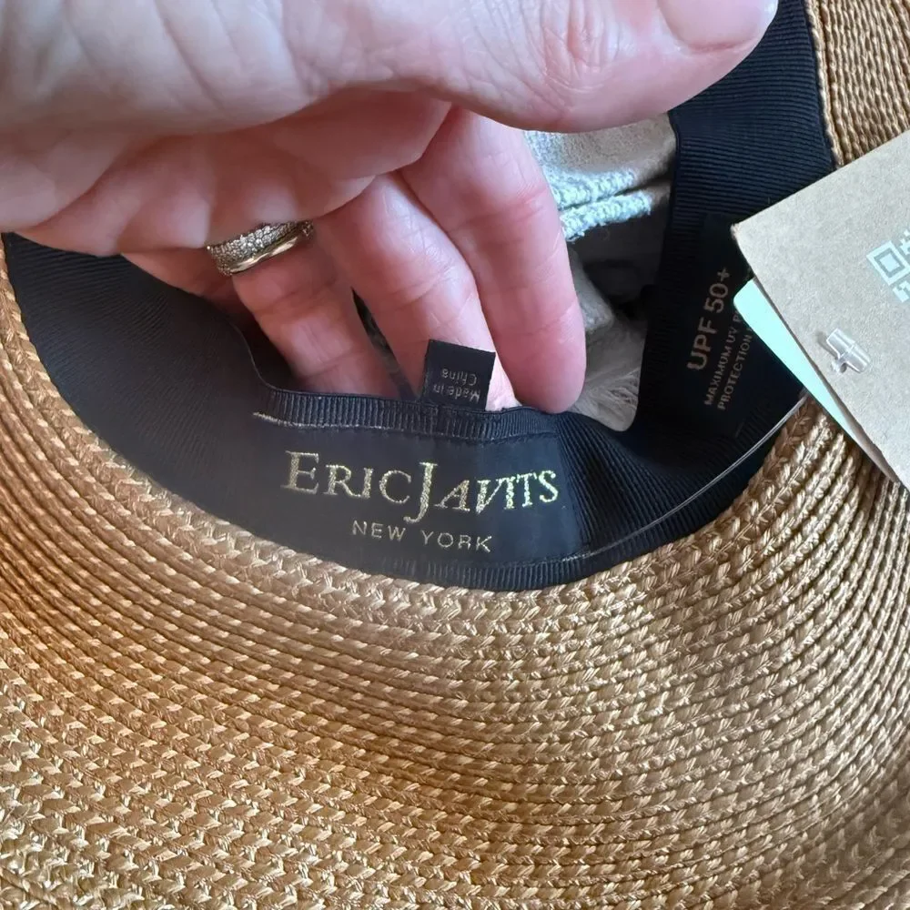 Eric Javits  SQUISHEER INSTINCT tan/black - Picture 8 of 8